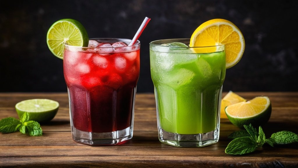 Photo homemade drinks