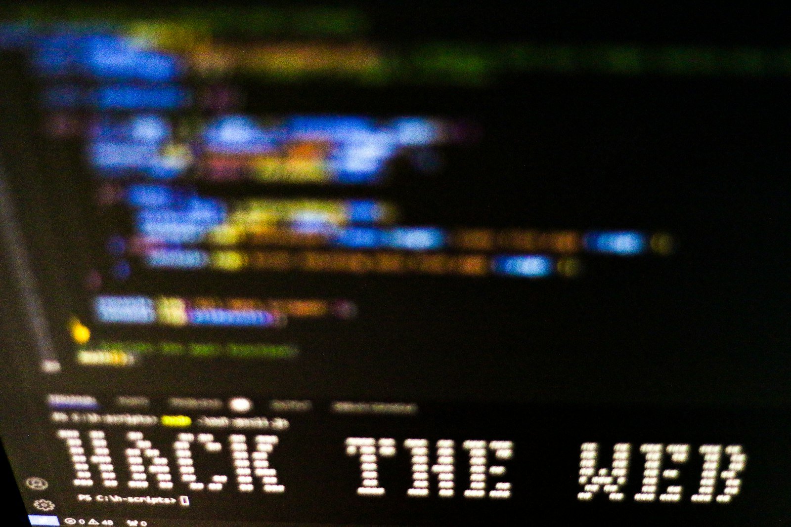 A computer screen with the words back the web on it